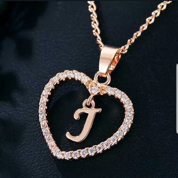 Fashion Gold Tone Alphabet Letter B Love Heart - Picture 6 of 6